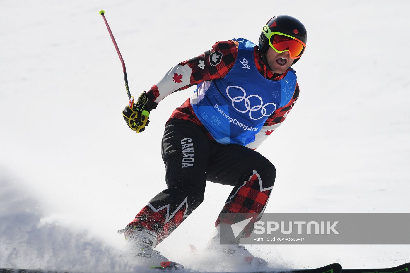 2018 Winter Olympics. Freestyle skiing. Men. Ski cross