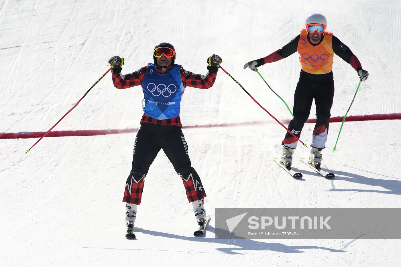 2018 Winter Olympics. Freestyle skiing. Men. Ski cross