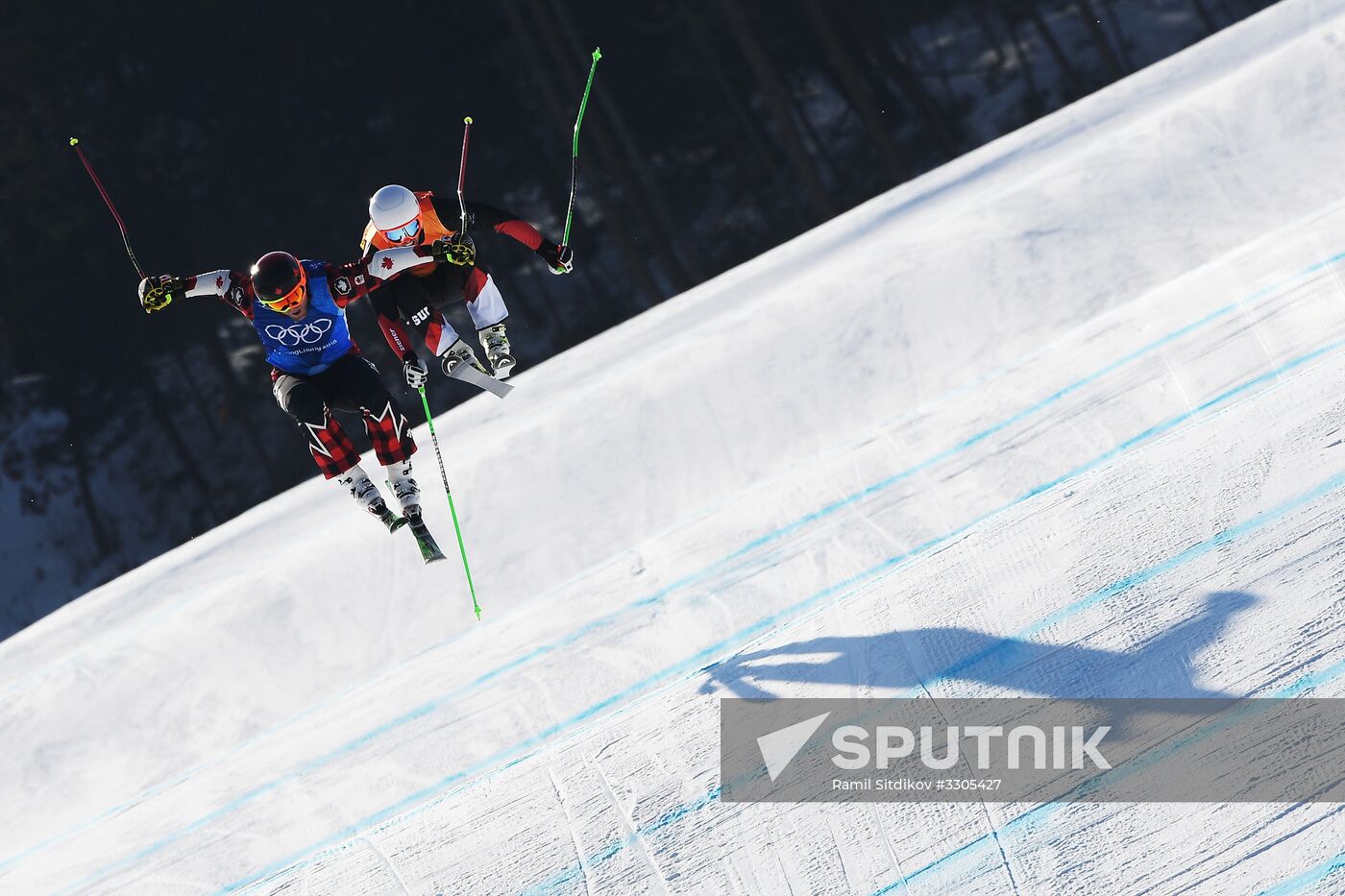 2018 Winter Olympics. Freestyle skiing. Men. Ski cross