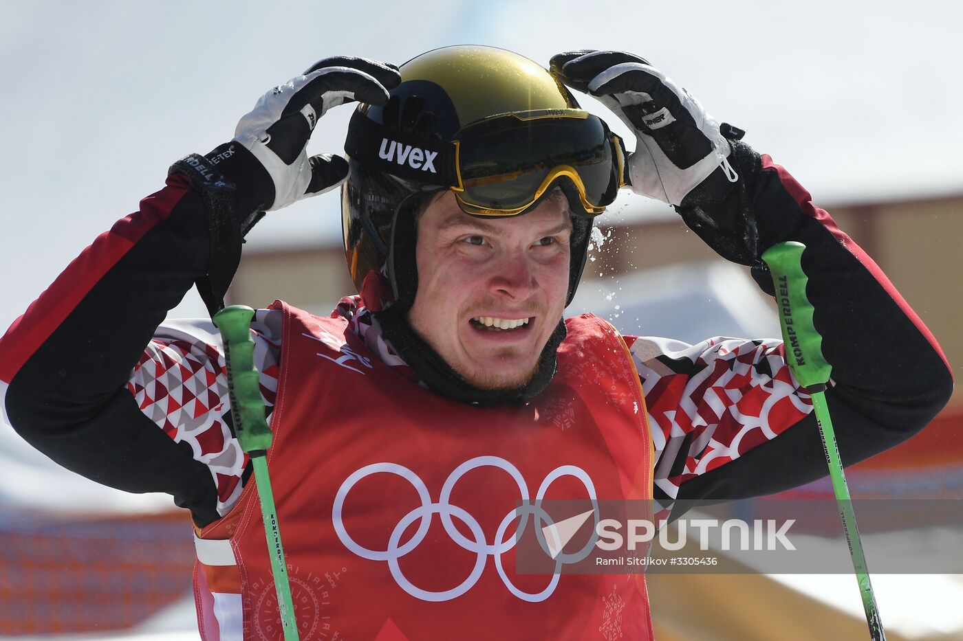 2018 Winter Olympics. Freestyle skiing. Men. Ski cross