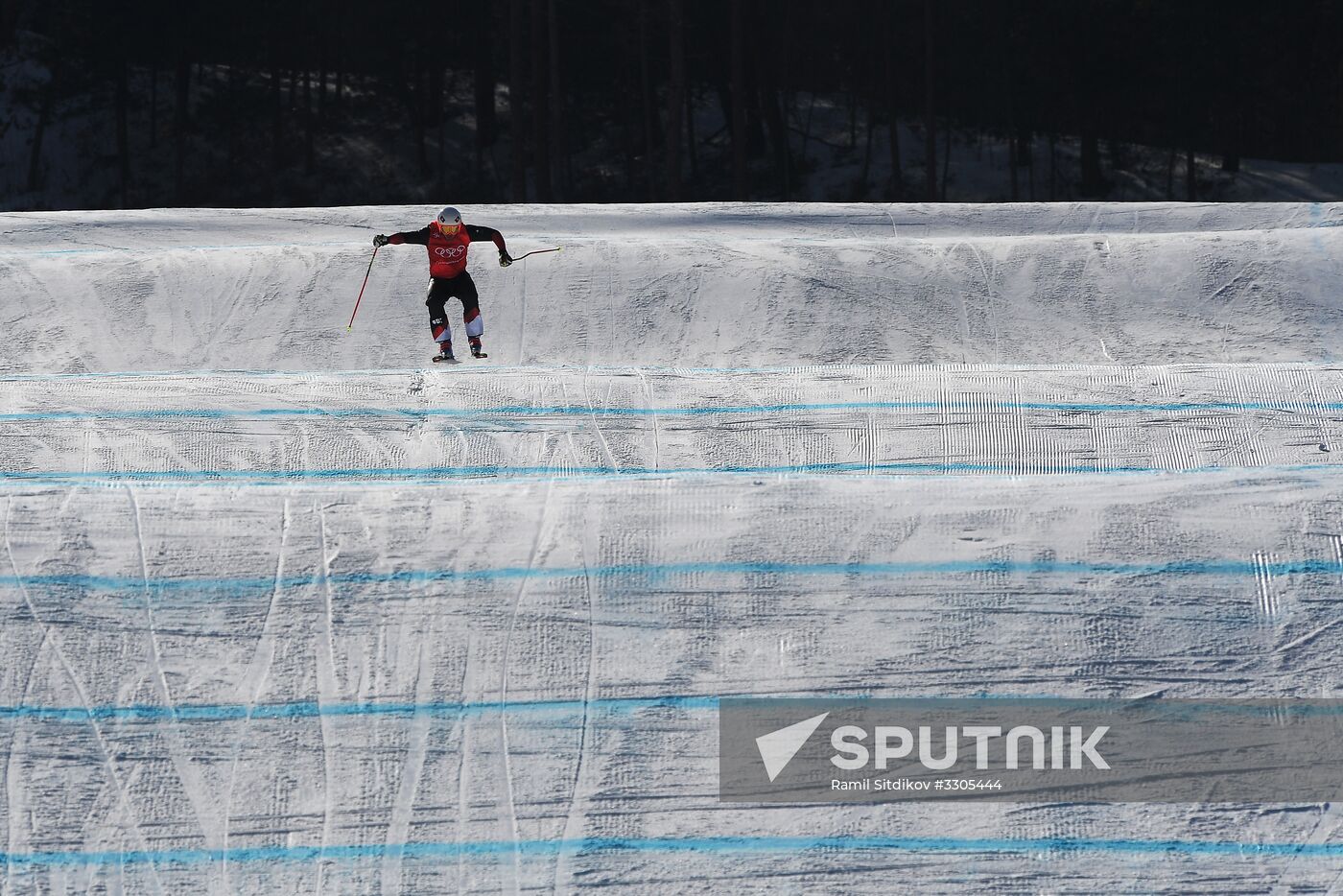 2018 Winter Olympics. Freestyle skiing. Men. Ski cross