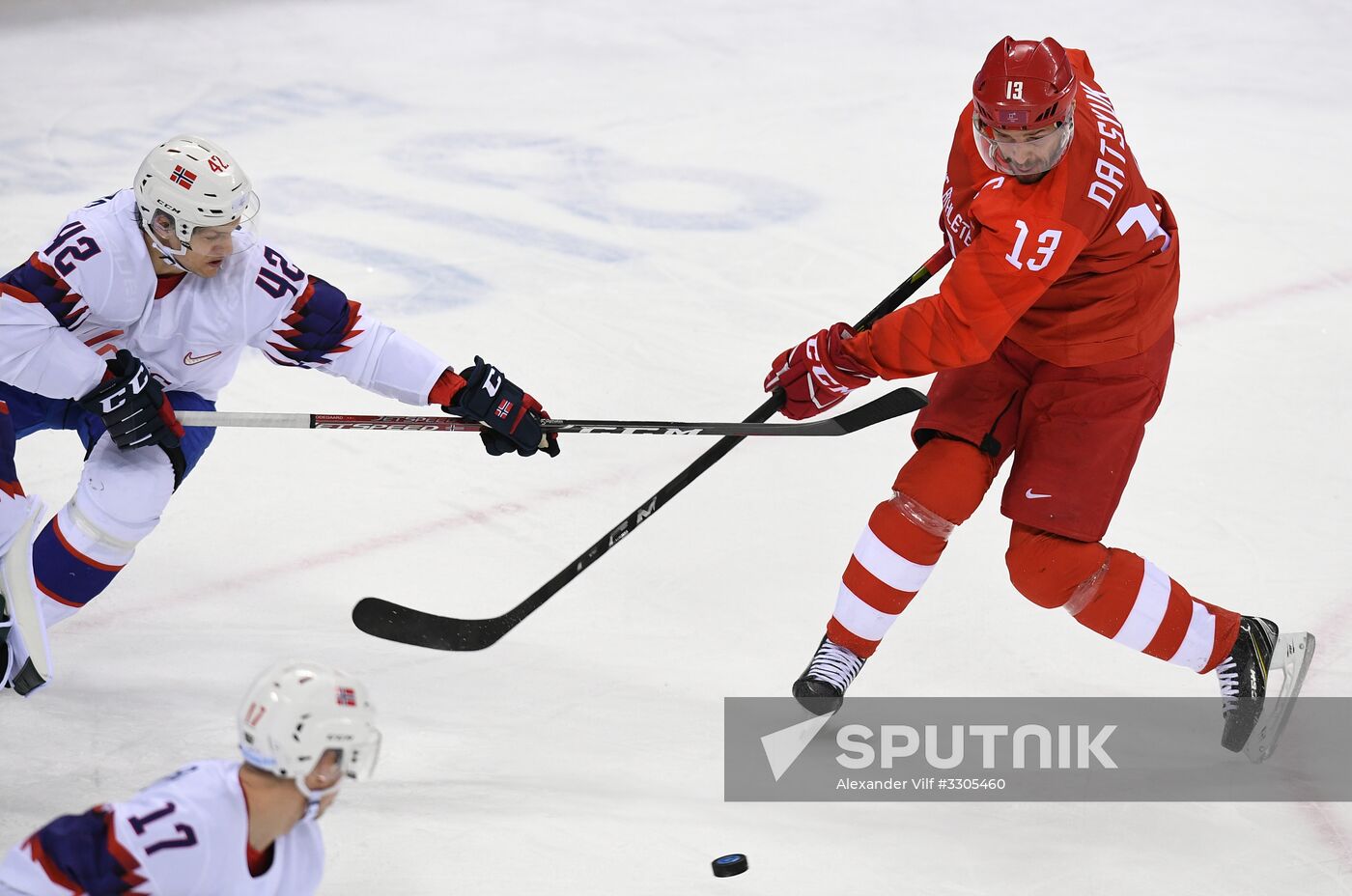 2018 Winter Olympics. Ice hockey. Men. Russia vs. Norway
