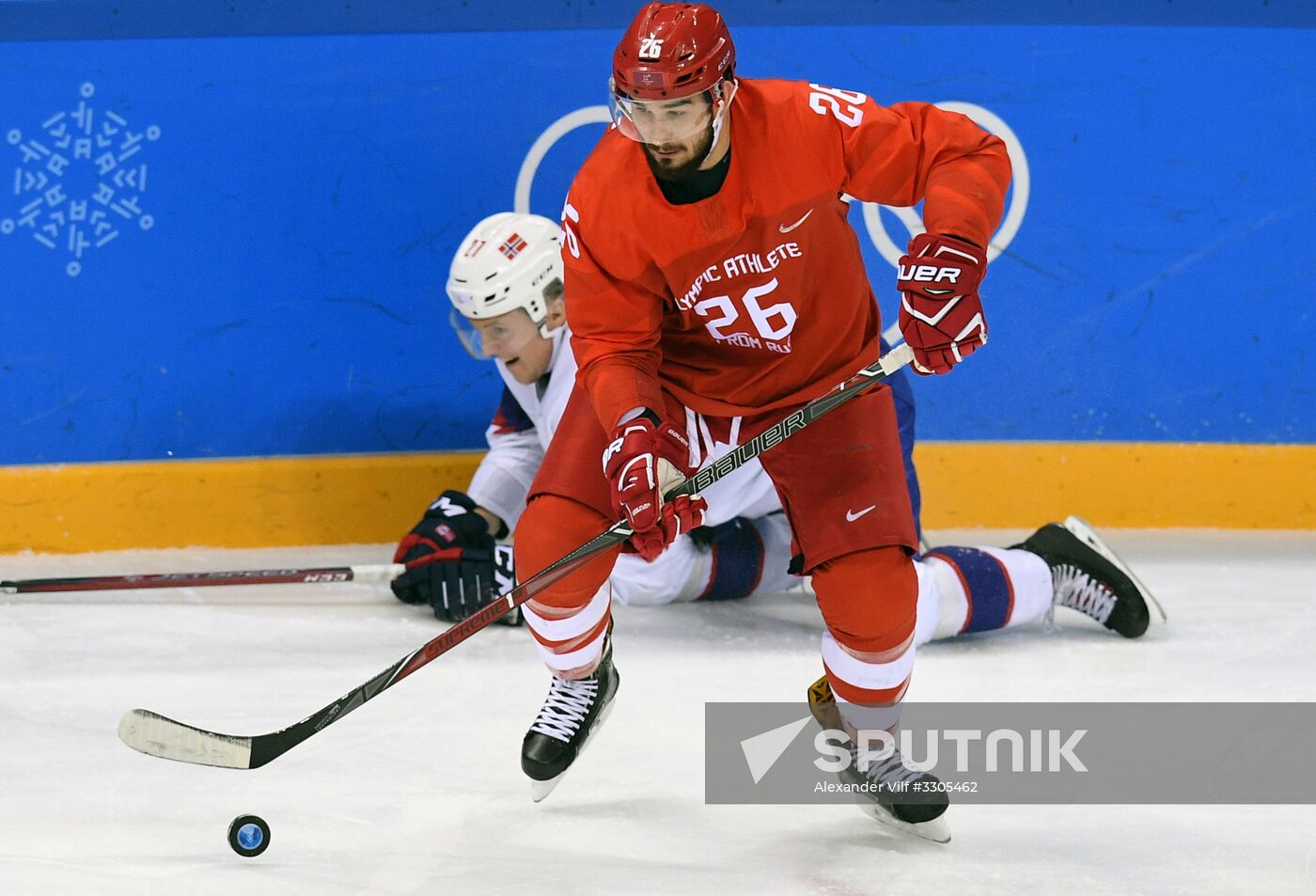 2018 Winter Olympics. Ice hockey. Men. Russia vs. Norway