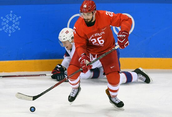 2018 Winter Olympics. Ice hockey. Men. Russia vs. Norway