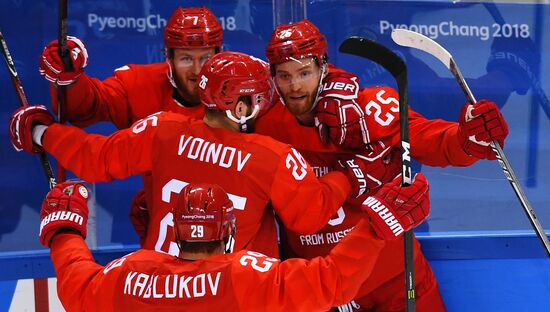 2018 Winter Olympics. Ice hockey. Men. Russia vs. Norway