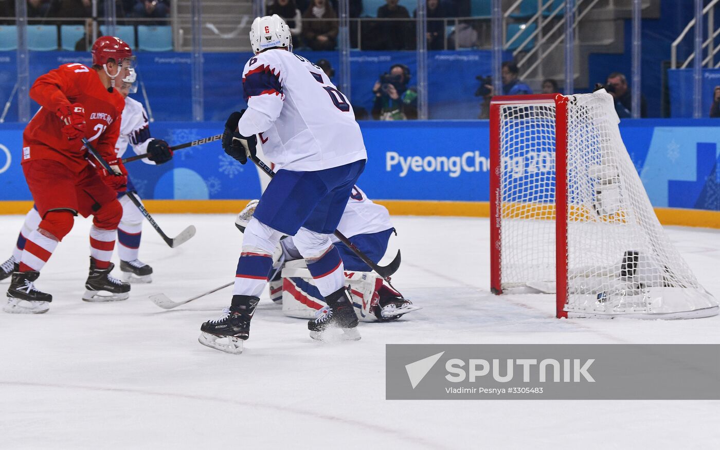 2018 Winter Olympics. Ice hockey. Men. Russia vs. Norway