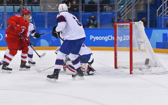 2018 Winter Olympics. Ice hockey. Men. Russia vs. Norway