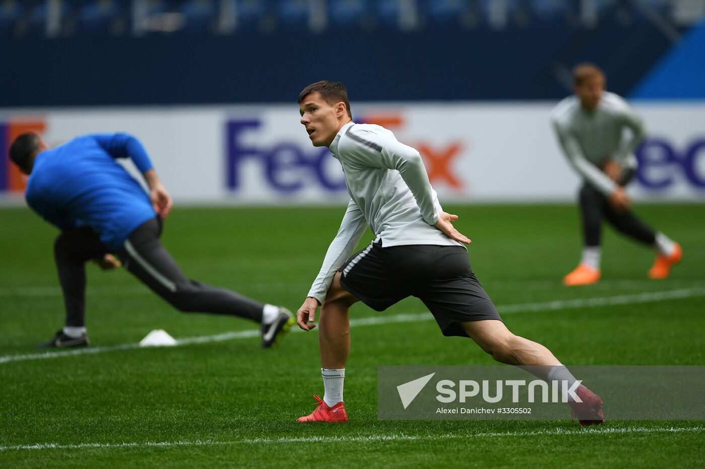 Football. UEFA Europa League. FC Zenit holds training session