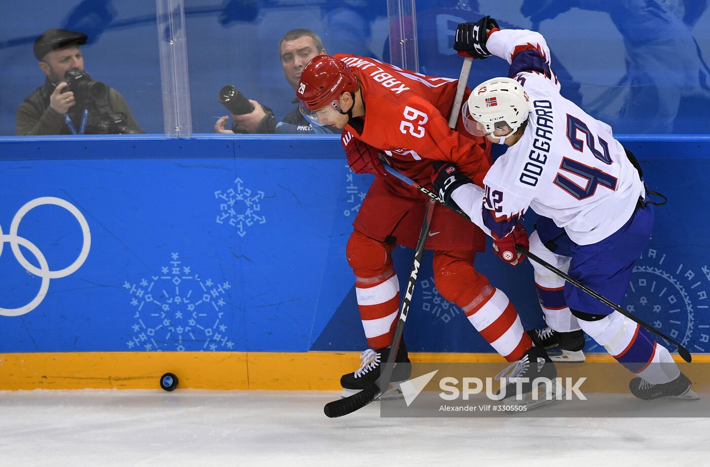 2018 Winter Olympics. Ice hockey. Men. Russia vs. Norway