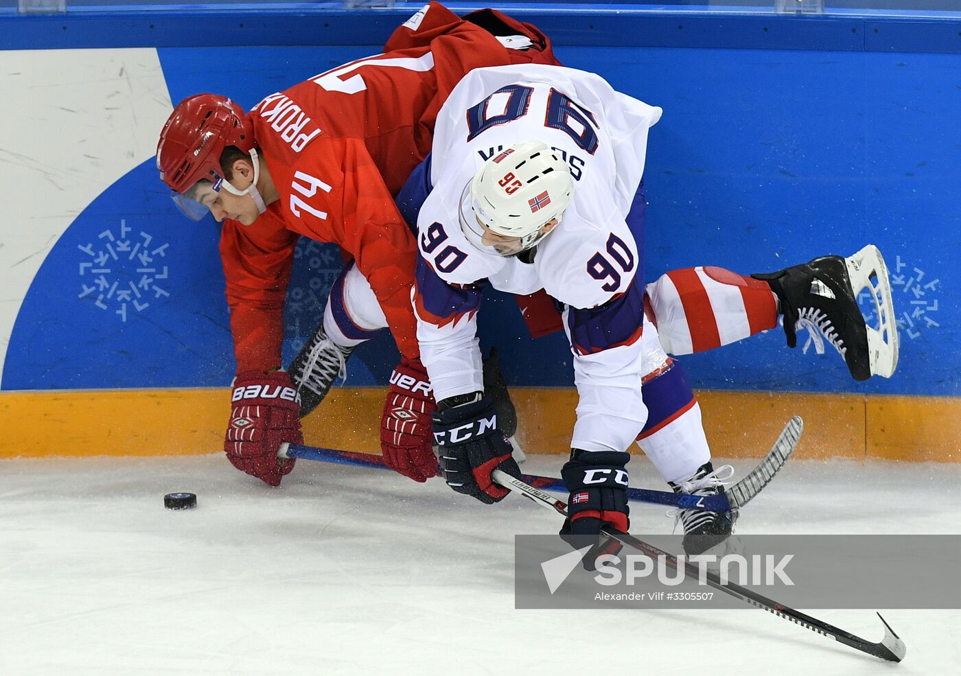 2018 Winter Olympics. Ice hockey. Men. Russia vs. Norway