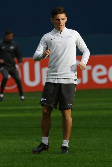 Football. UEFA Europa League. FC Zenit holds training session