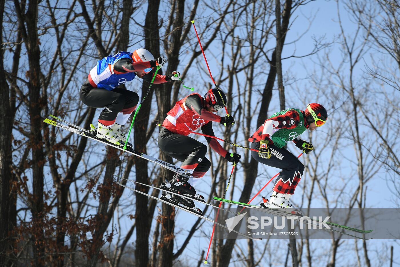 2018 Winter Olympics. Freestyle skiing. Men. Ski cross