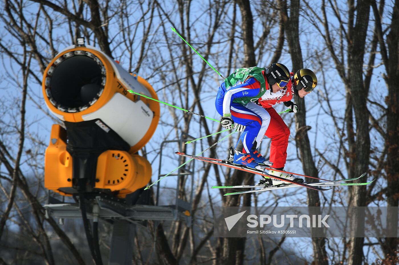 2018 Winter Olympics. Freestyle skiing. Men. Ski cross