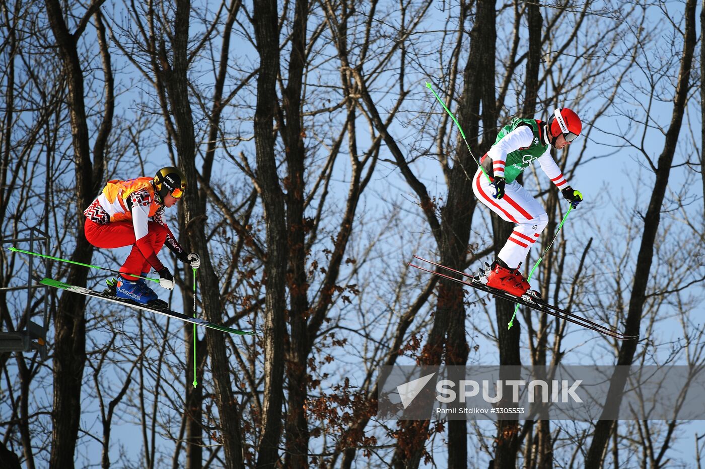 2018 Winter Olympics. Freestyle skiing. Men. Ski cross