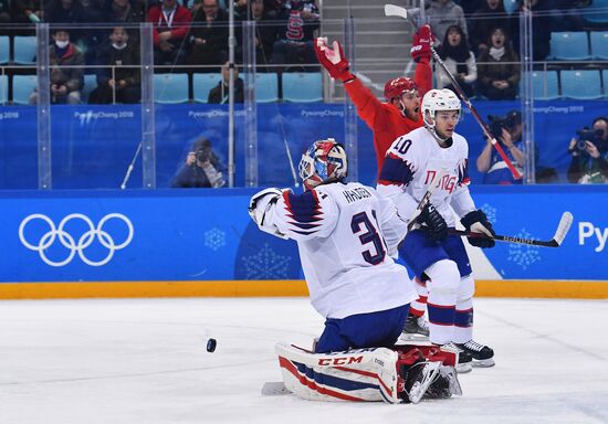2018 Winter Olympics. Ice hockey. Men. Russia vs. Norway