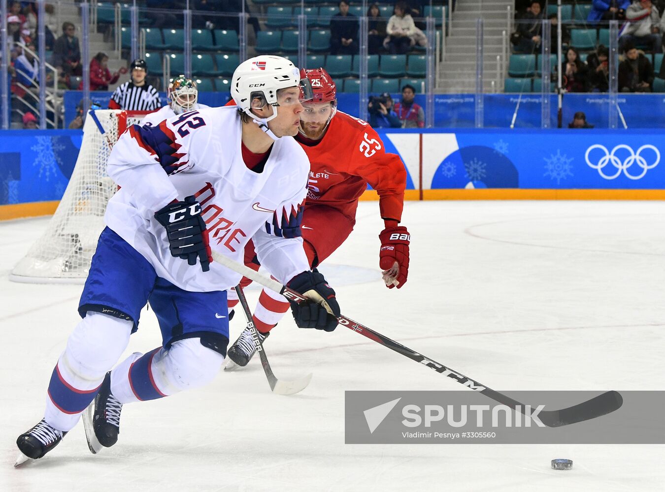 2018 Winter Olympics. Ice hockey. Men. Russia vs. Norway