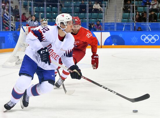 2018 Winter Olympics. Ice hockey. Men. Russia vs. Norway