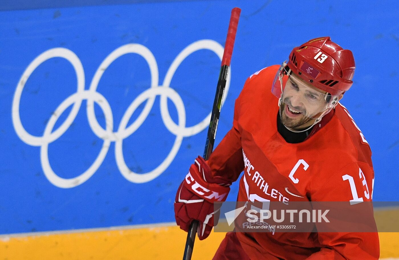 2018 Winter Olympics. Ice hockey. Men. Russia vs. Norway