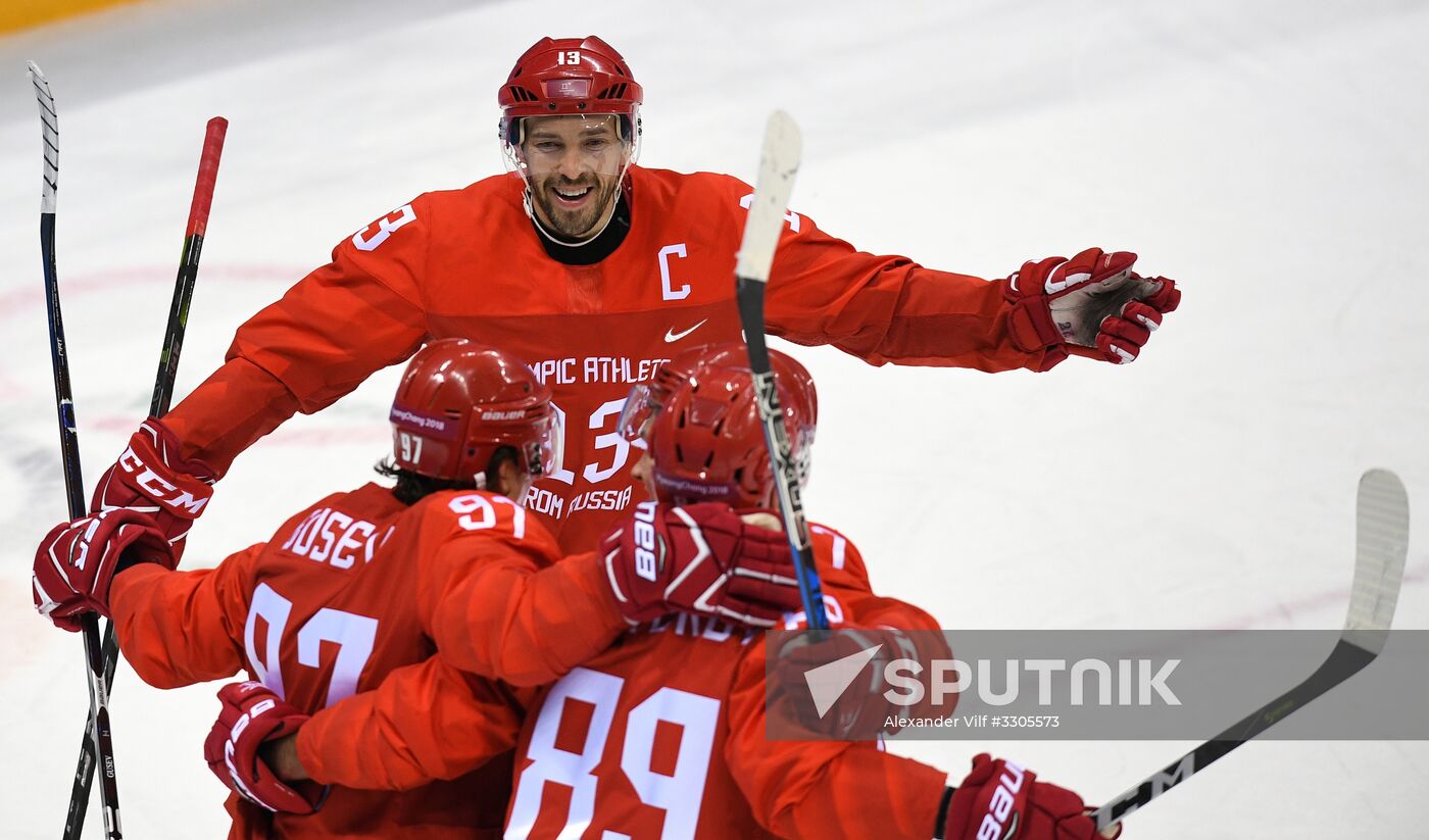 2018 Winter Olympics. Ice hockey. Men. Russia vs. Norway