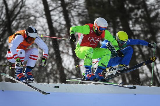 2018 Winter Olympics. Freestyle skiing. Men. Ski cross