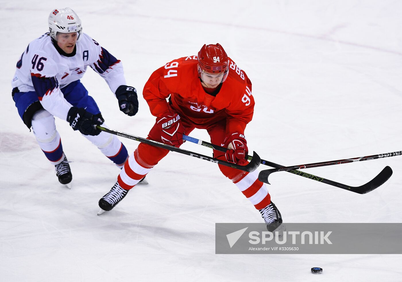 2018 Winter Olympics. Ice hockey. Men. Russia vs. Norway