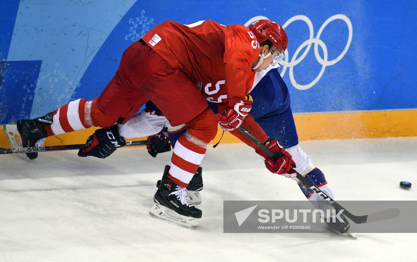 2018 Winter Olympics. Ice hockey. Men. Russia vs. Norway