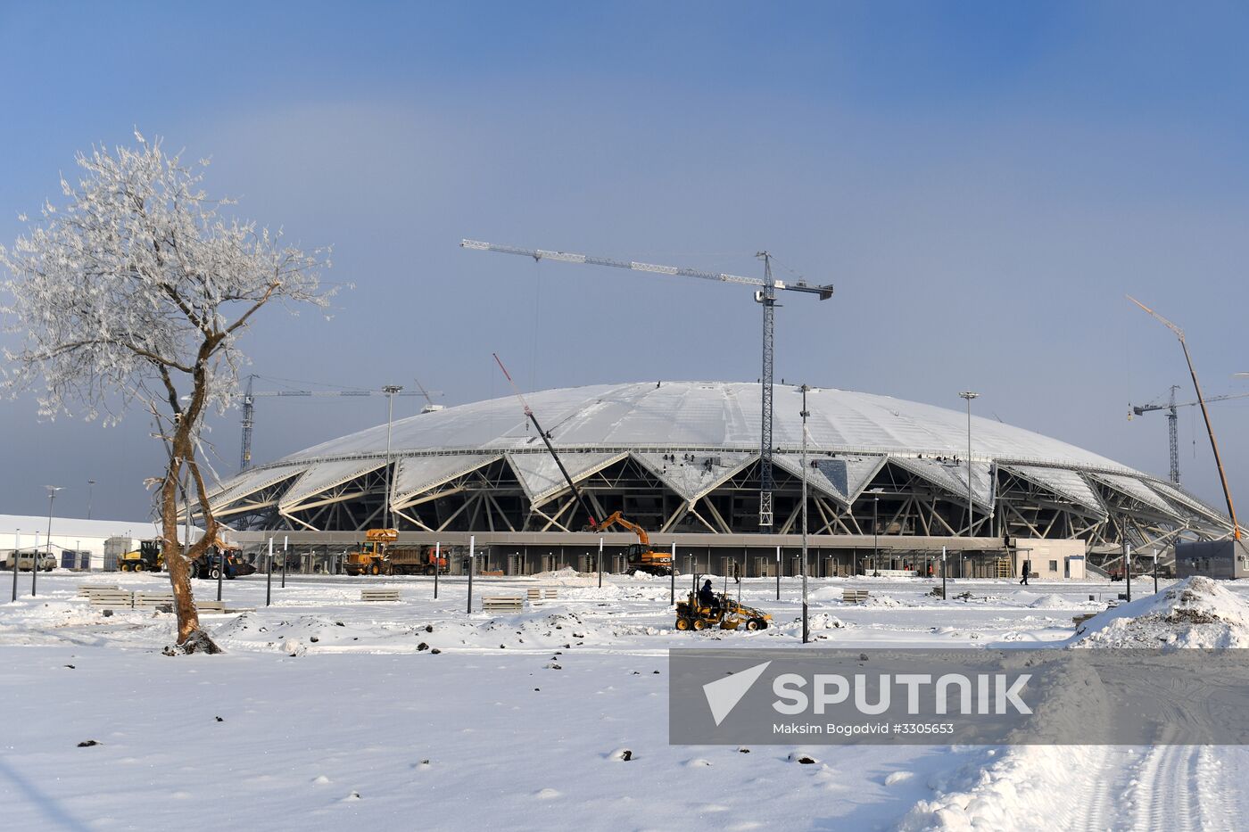 Construction of Samara Arena