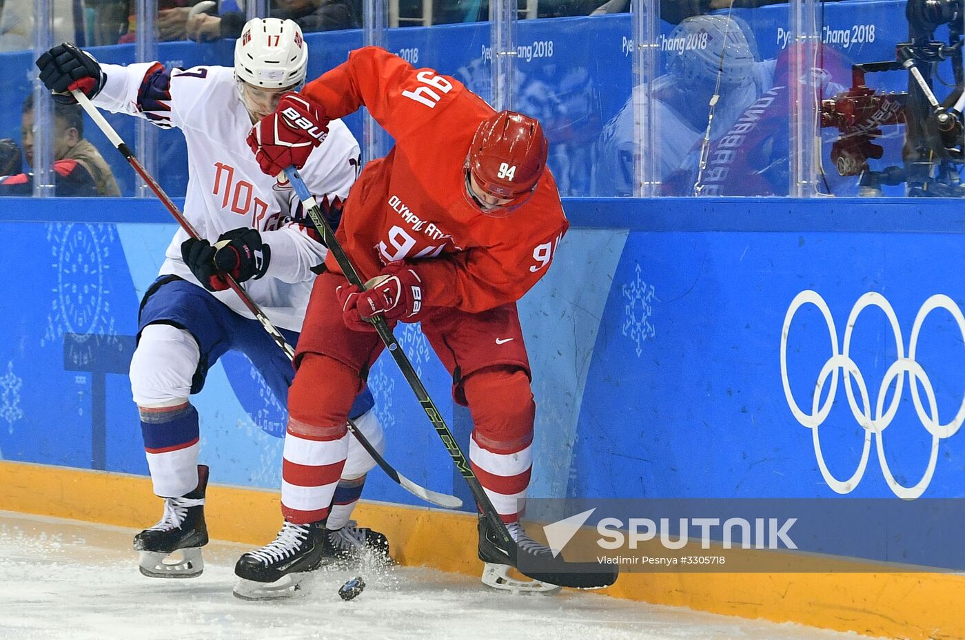 2018 Winter Olympics. Ice hockey. Men. Russia vs. Norway