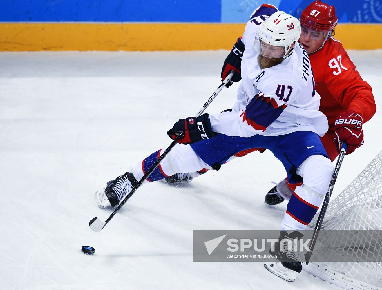 2018 Winter Olympics. Ice hockey. Men. Russia vs. Norway
