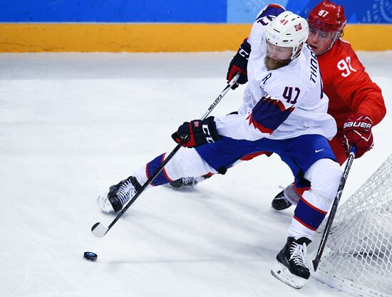 2018 Winter Olympics. Ice hockey. Men. Russia vs. Norway