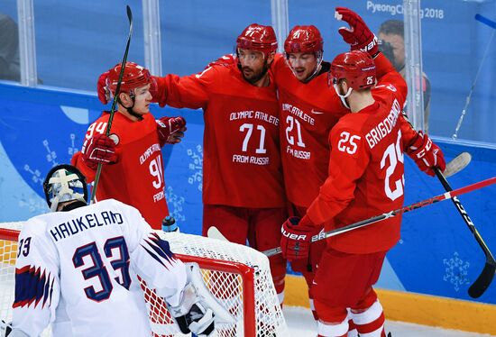 2018 Winter Olympics. Ice hockey. Men. Russia vs. Norway