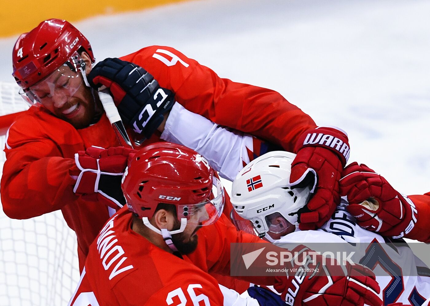 2018 Winter Olympics. Ice hockey. Men. Russia vs. Norway