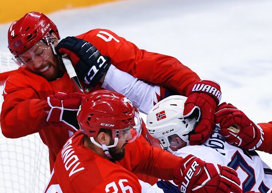 2018 Winter Olympics. Ice hockey. Men. Russia vs. Norway