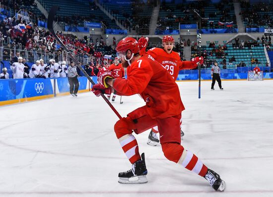 2018 Winter Olympics. Ice hockey. Men. Russia vs. Norway
