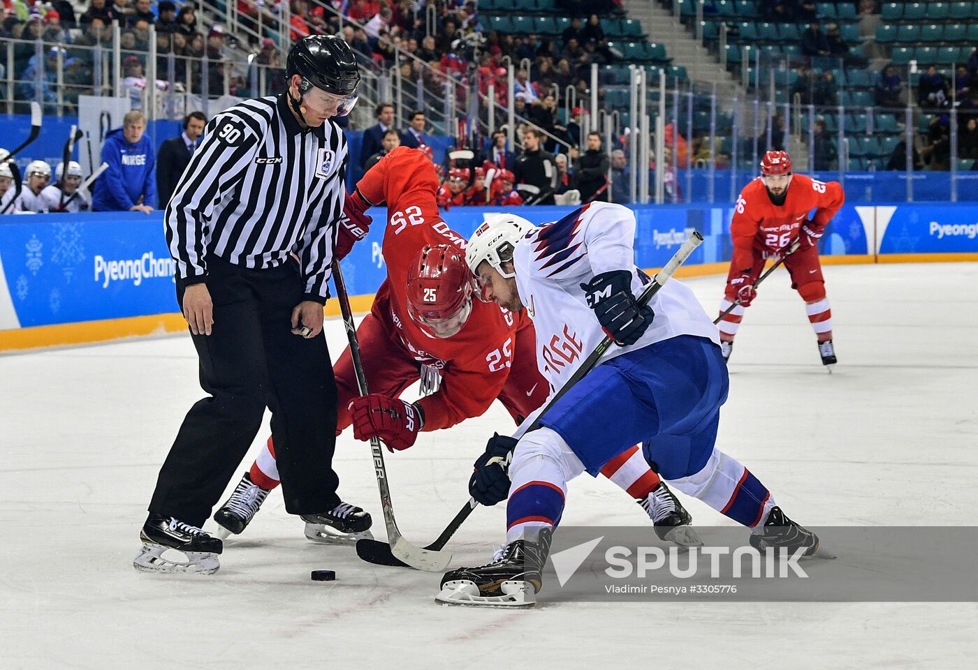 2018 Winter Olympics. Ice hockey. Men. Russia vs. Norway