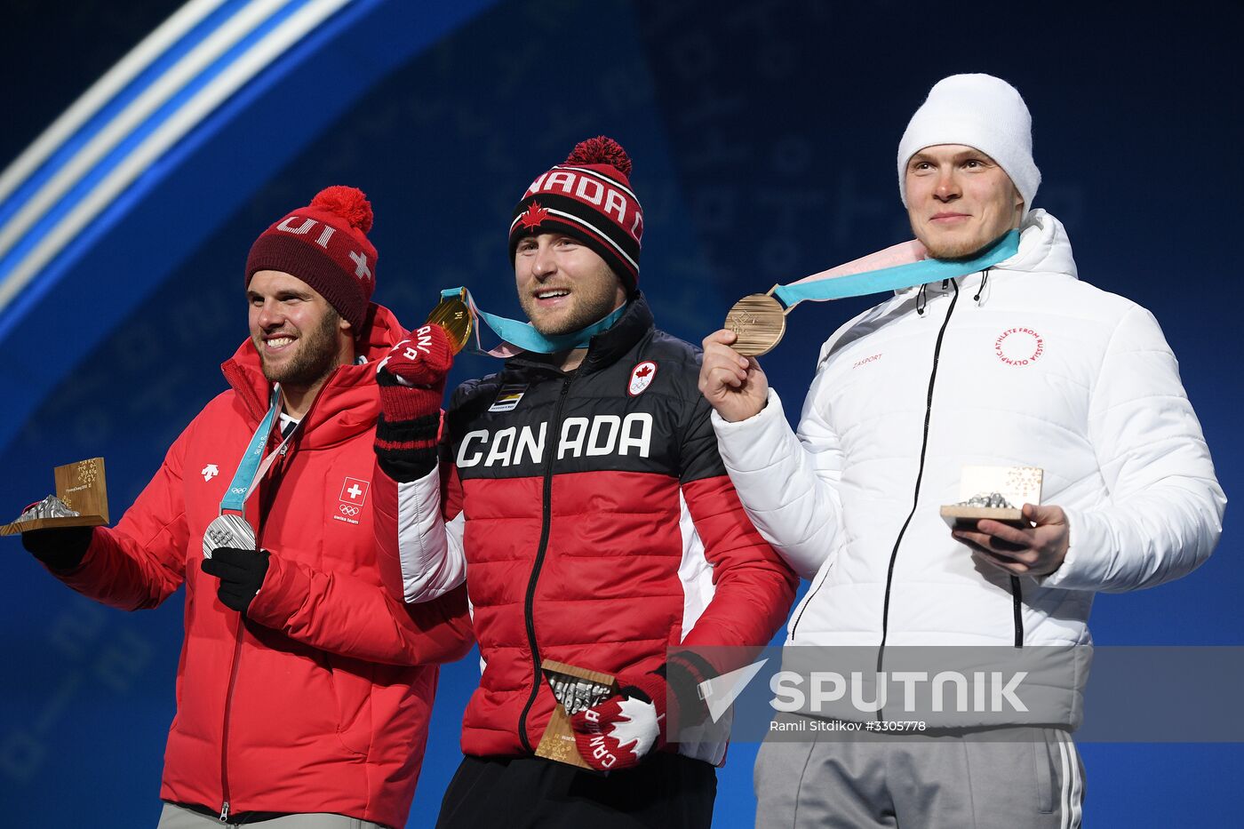 2018 Winter Olympics. Award ceremony. Day twelve