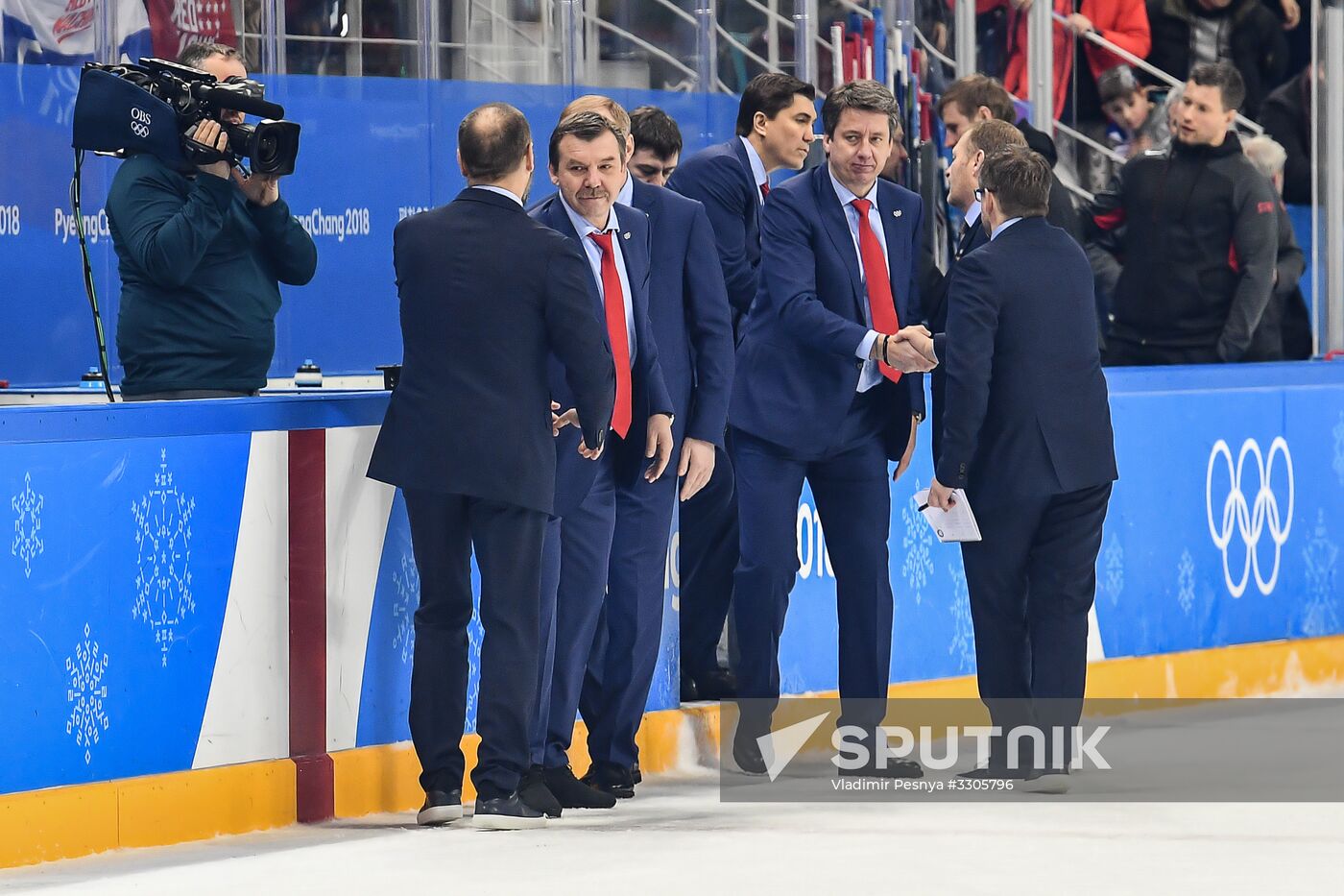 2018 Winter Olympics. Ice hockey. Men. Russia vs. Norway