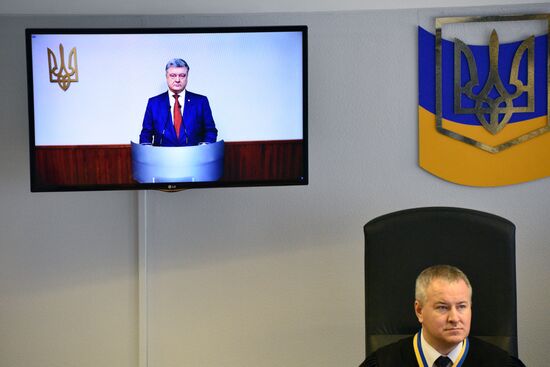 Court hearing in Kiev on case of former President of Ukraine Viktor Yanukovych