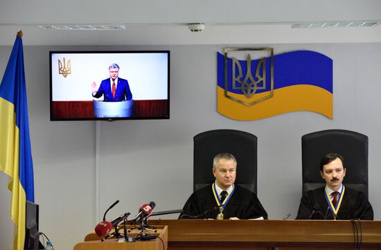Court hearing in Kiev on case of former President of Ukraine Viktor Yanukovych
