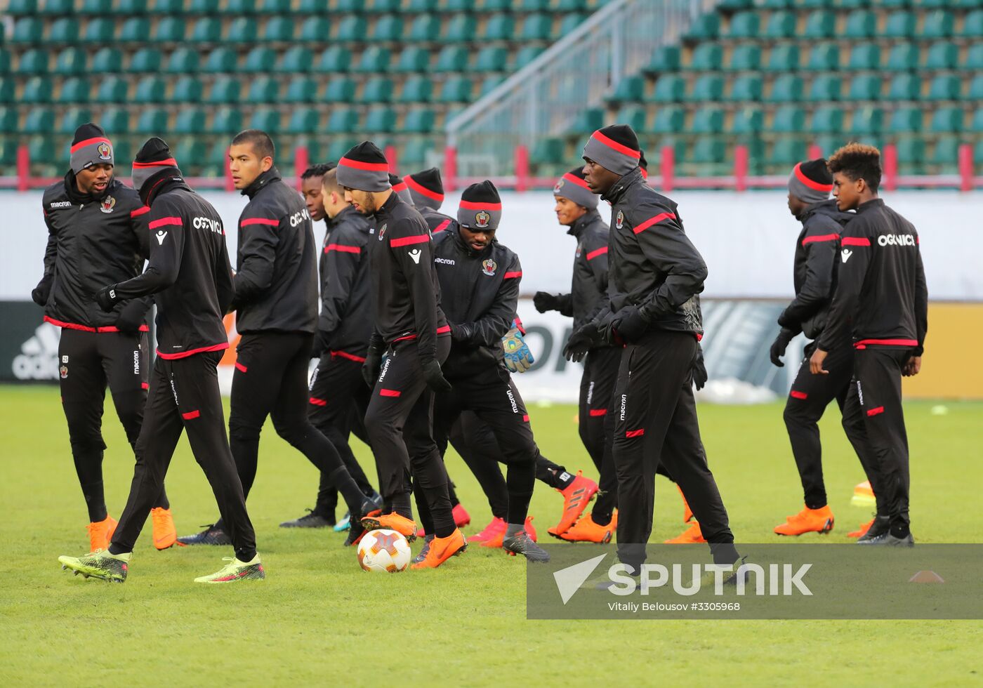 UEFA Europa League. Nice holds training session