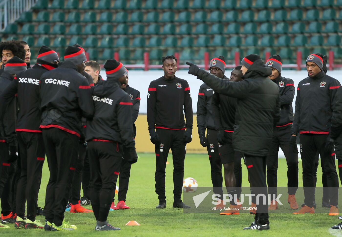 UEFA Europa League. Nice holds training session