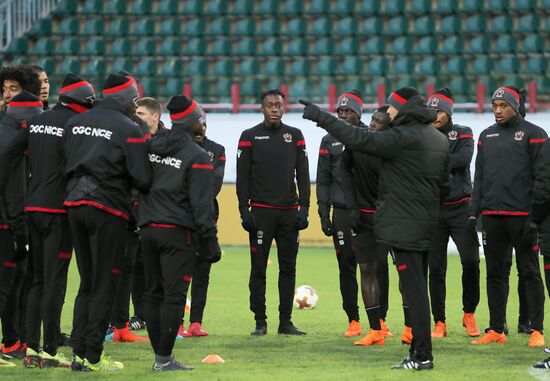 UEFA Europa League. Nice holds training session