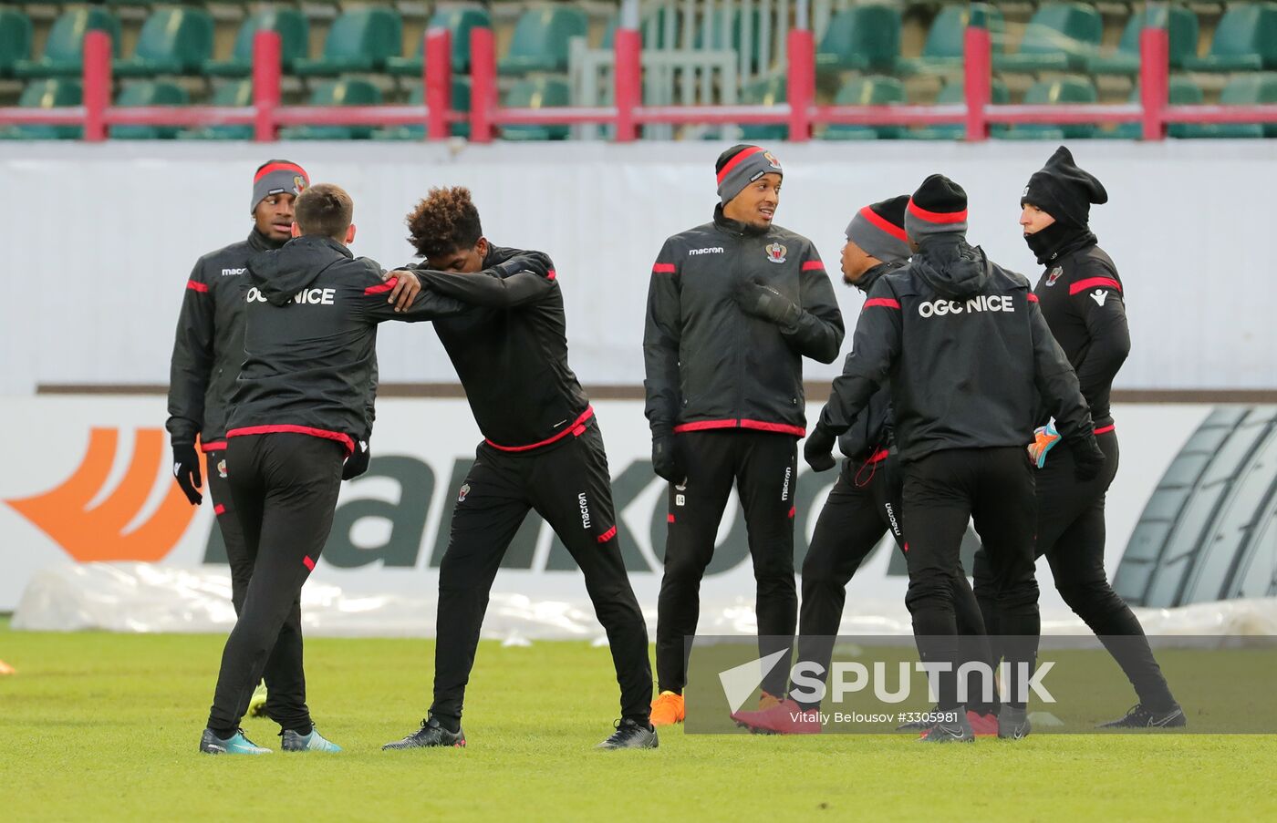 UEFA Europa League. Nice holds training session