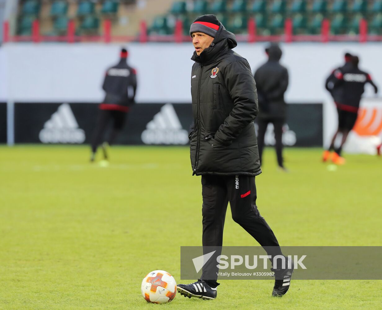 UEFA Europa League. Nice holds training session