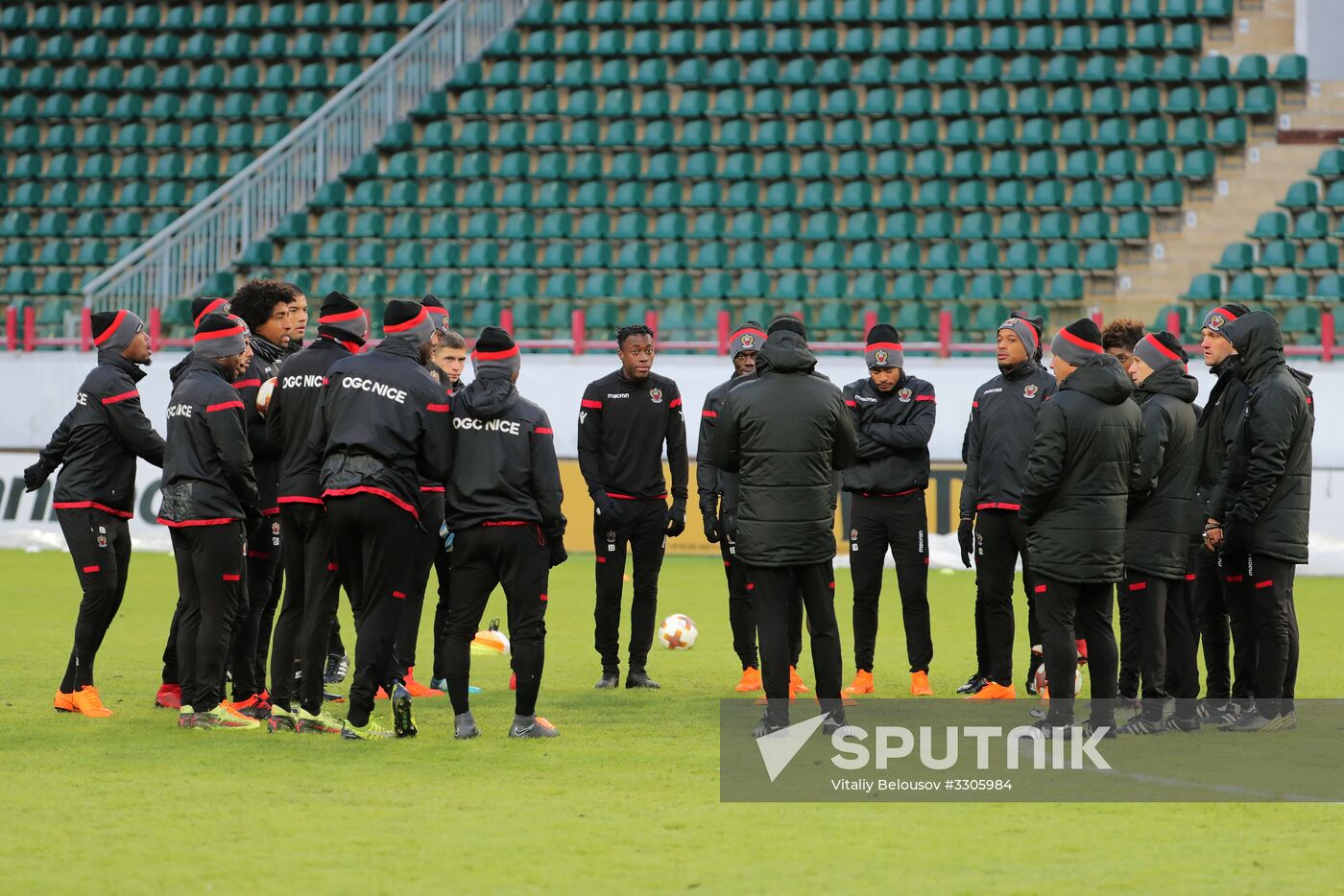 UEFA Europa League. Nice holds training session