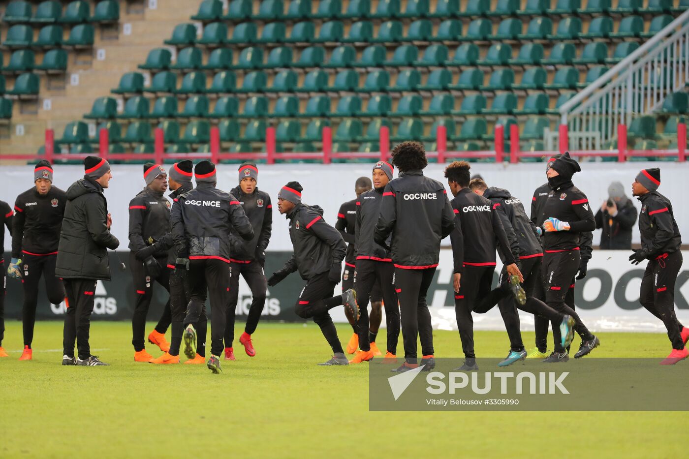 UEFA Europa League. Nice holds training session