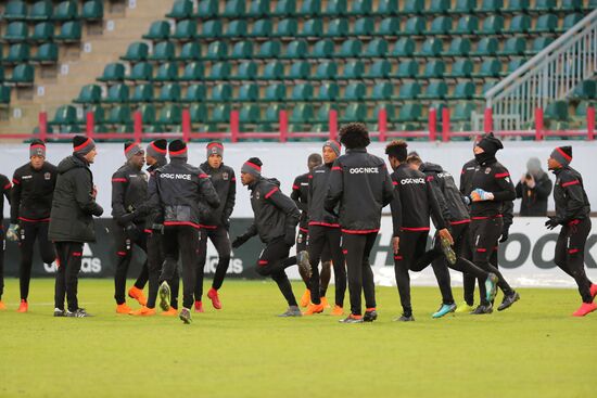 UEFA Europa League. Nice holds training session