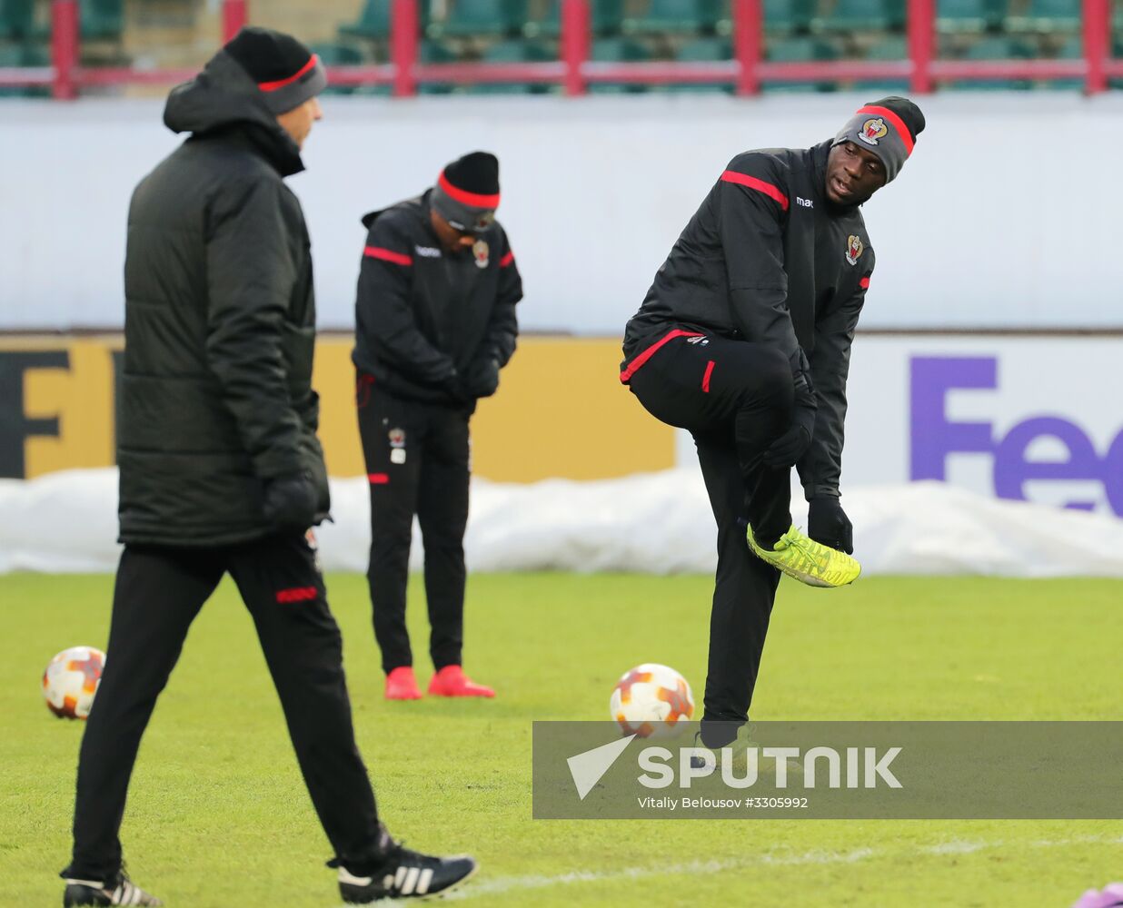 UEFA Europa League. Nice holds training session