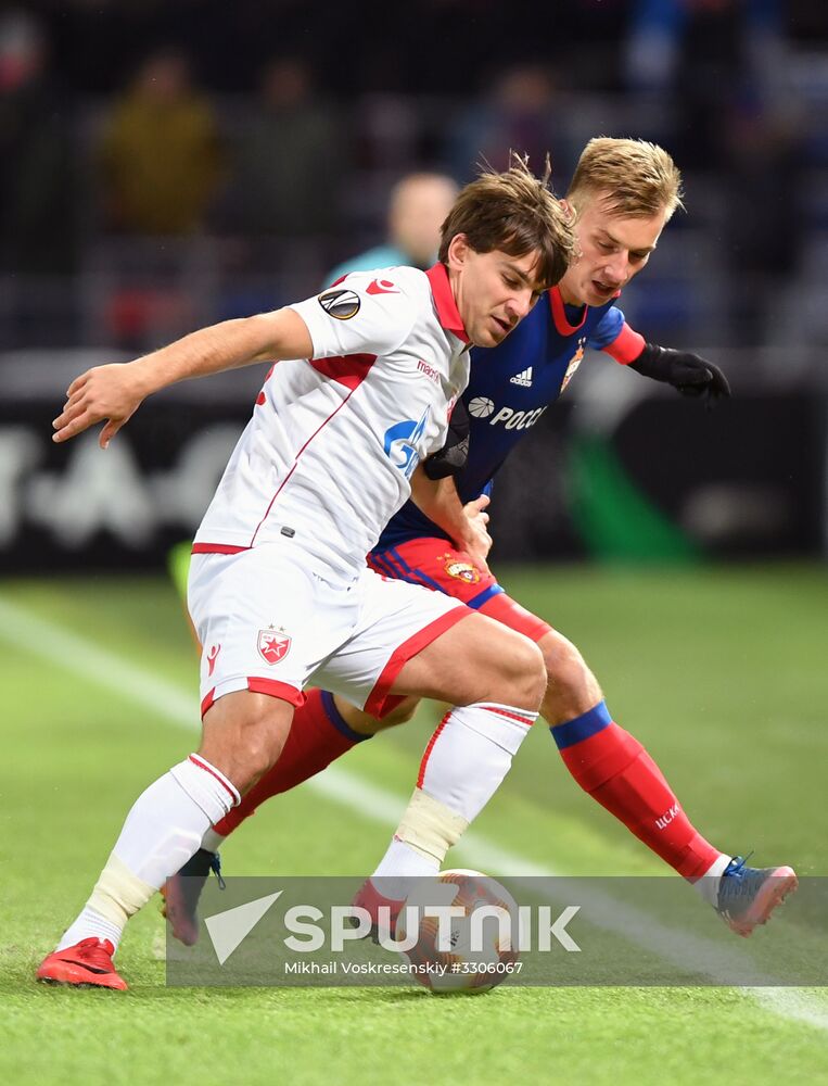 Football. UEFA Europa League. CSKA vs. Crvena Zvezda