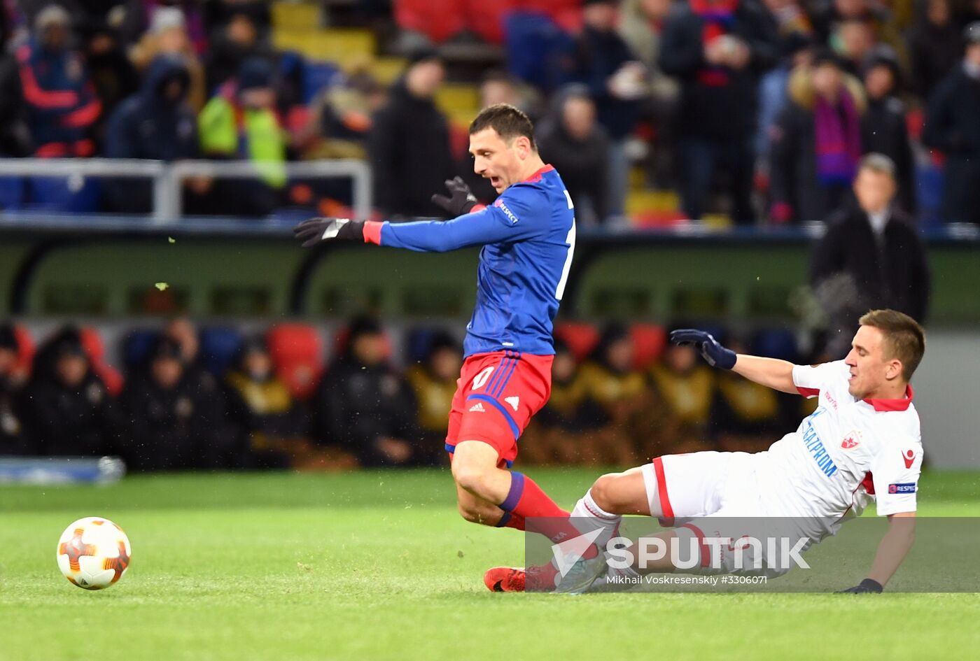 Football. UEFA Europa League. CSKA vs. Crvena Zvezda